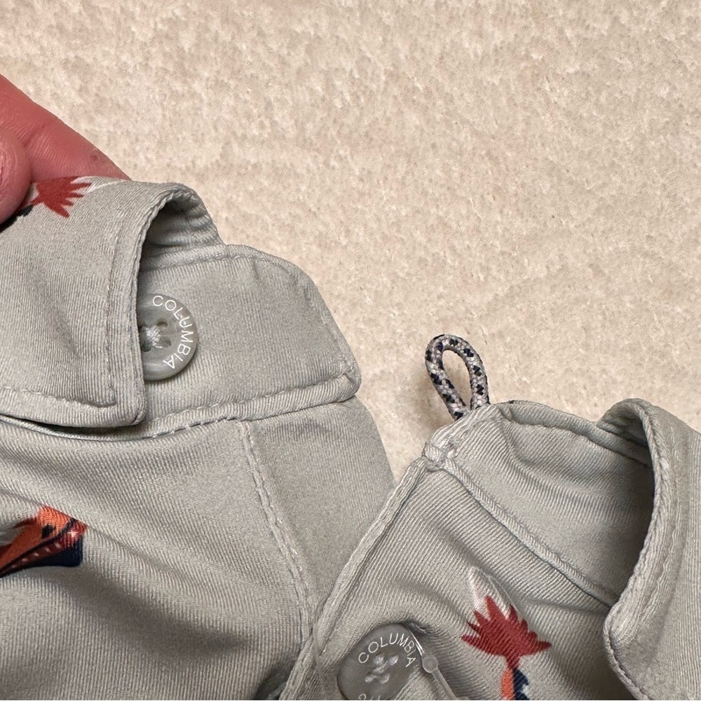 Columbia Men’s Super Slack Tide II Short-Sleeve Polo Cool Grey Starcast L PFG - Picture 8 of 12